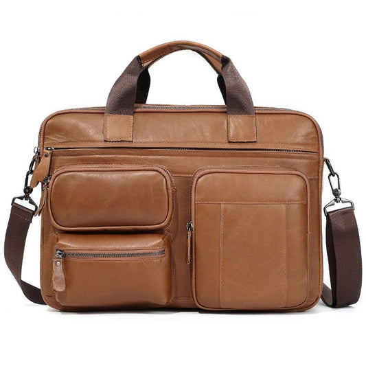 Dong Leather Laptop Bag Brown